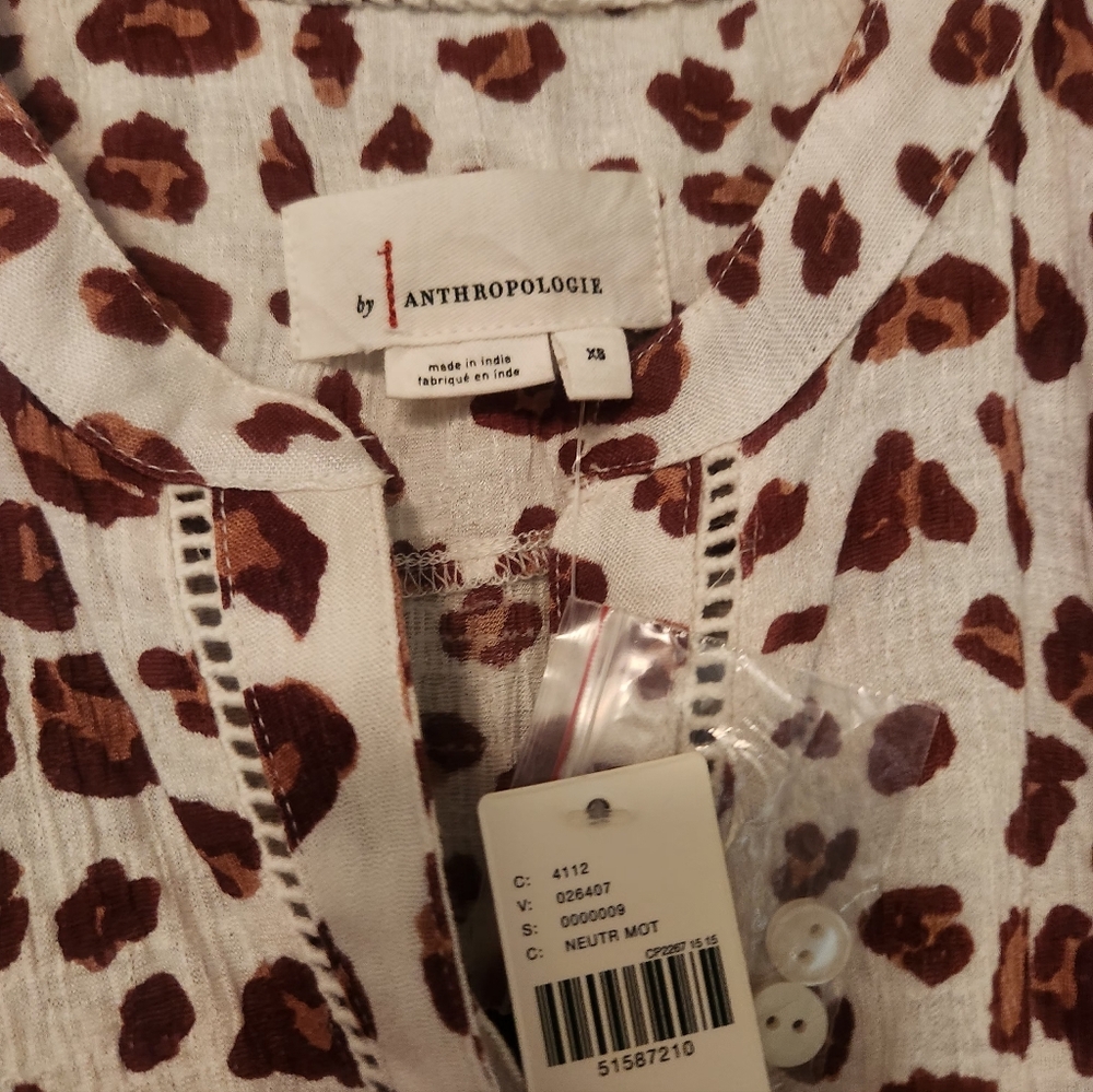 Anthropologie Leopard Print Xs Mini Dress - Picture 6 of 8